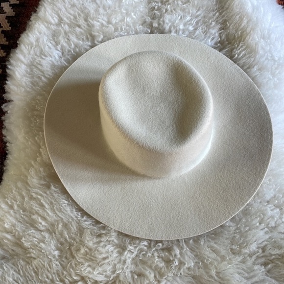 NWT ALLSAINTS Bolero Wide Brim Wool Hat with Adjustable Chain - Picture 2 of 7